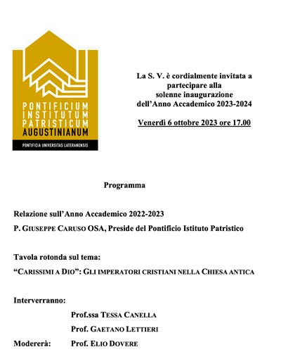 Solenne inaugurazione dell'anno accademico 2023-2024